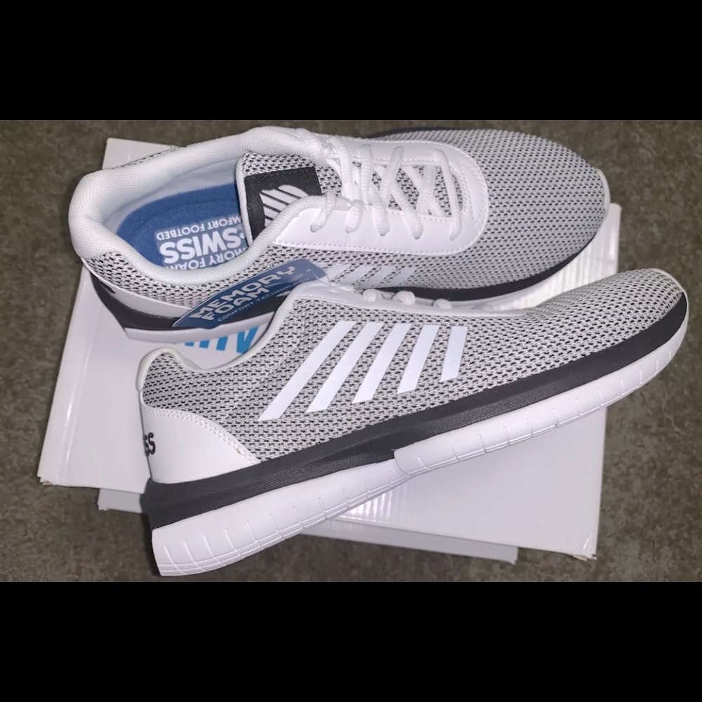 Men K-Swiss Tubes Infinity CMF Mesh Upper 05481-191 Black White 100%Original New